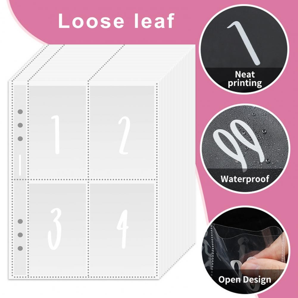 

15.5*20cm 25 Sheets 100 Envelopes Money Saving Challenge Replacement Binder Inserts Pre-labeled For Cash Stuffing Cash Savings