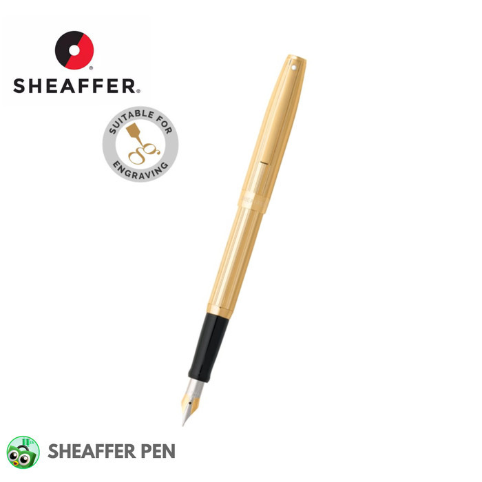 

[New] Sheaffer® Sagaris® Fluted Gold Tone Fountain Pen