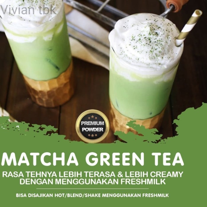 

vv Green tea PREMIUM 1kg bubuk terlarisss 1kg