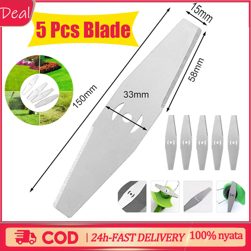 Mata pisau potong rumput baterai 5pcs/t/Baterai Mata Model Kotak Spare Part Mesin Potong Rumput Bate