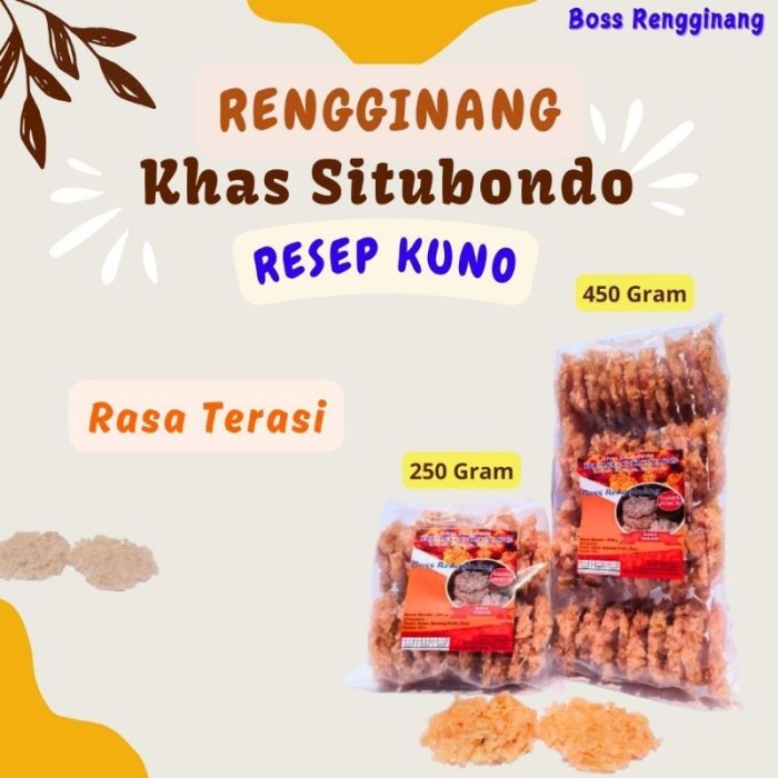 

BEST SELLER Rengginang mentah khas situbondo isi 48 pcs berat ± 450 gr renggining - TERASI