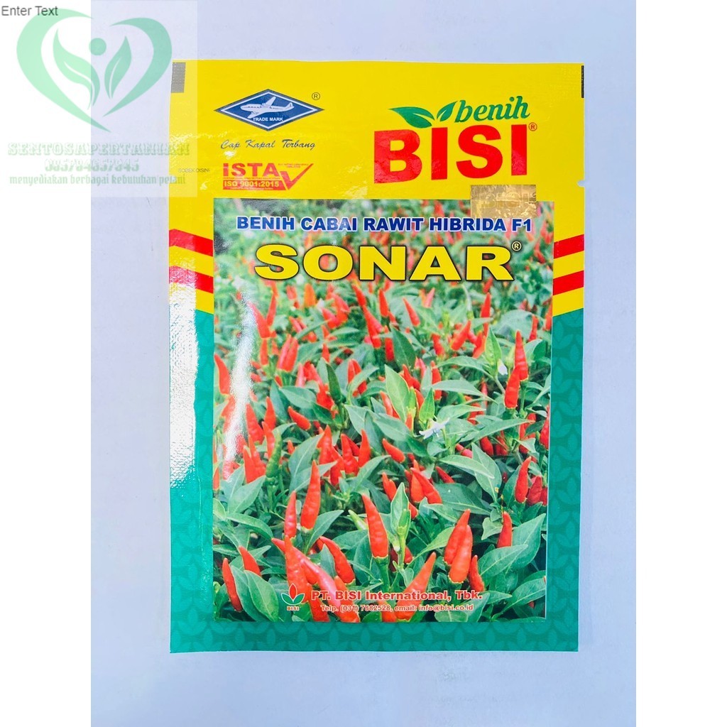 BISA COD TERLARISS Benih cabe cabai rawit tipe tegak F1 SONAR toleran layu isi 10gr dari BENIH BISI