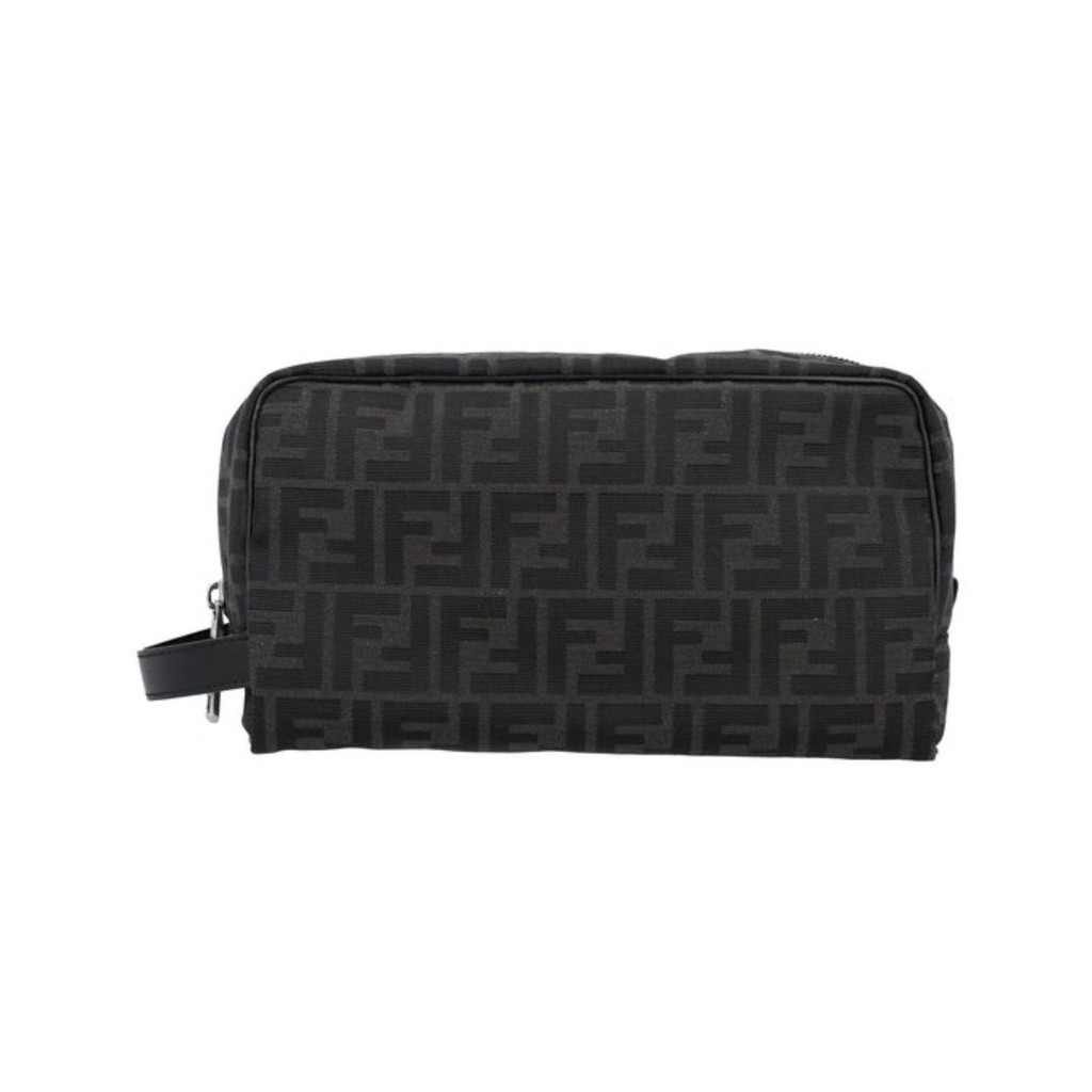 Fendi FF Grande Jacquard Pouch / Tas Branded Original