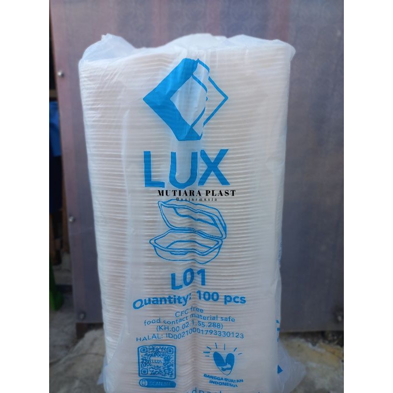 Styrofoam makanan LUX L01 ( 100 pcs )