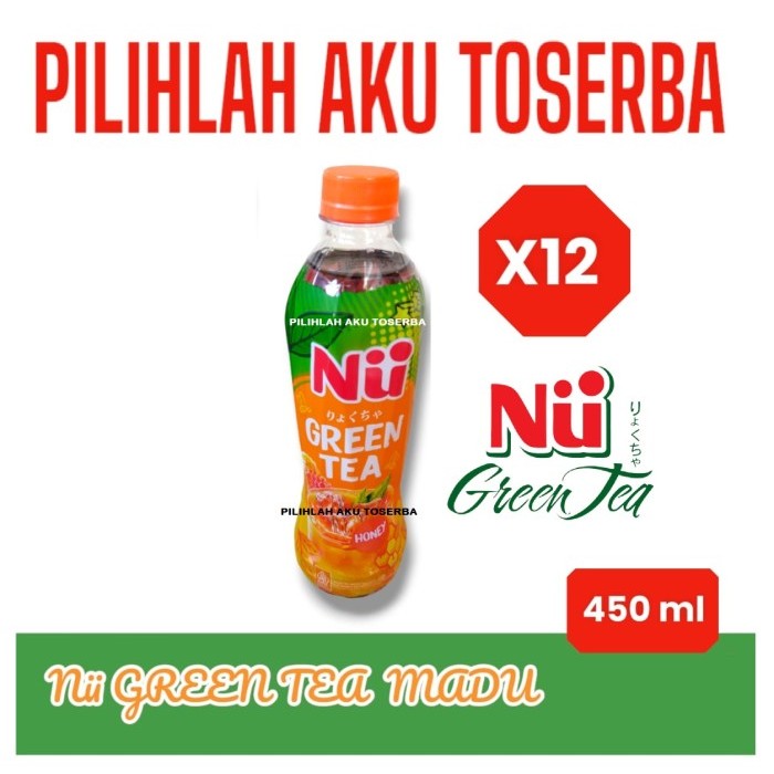 

NU Green Tea HONEY MADU 450 ml - ( HARGA 12 botol )