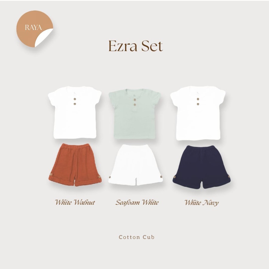 Cotton Cub Ezra Set - Setelan Baju Anak
