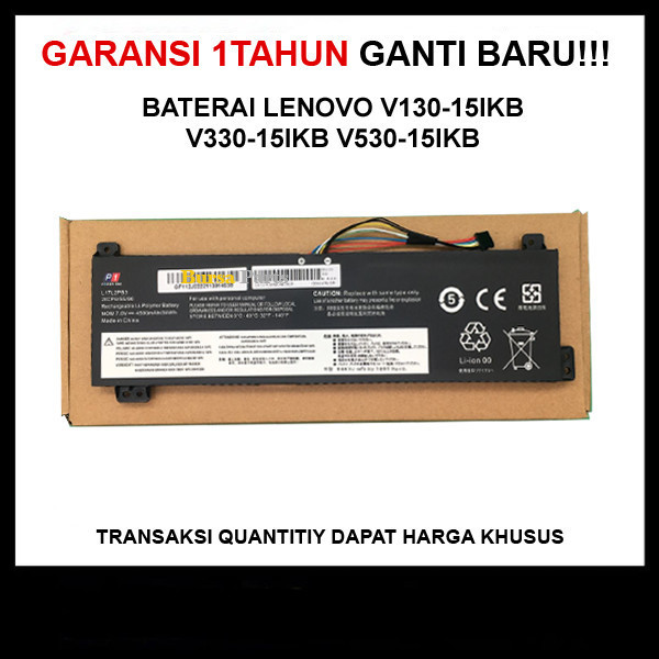 Baterai Lenovo V130-15IKB V330-15IKB V530-15IKB .