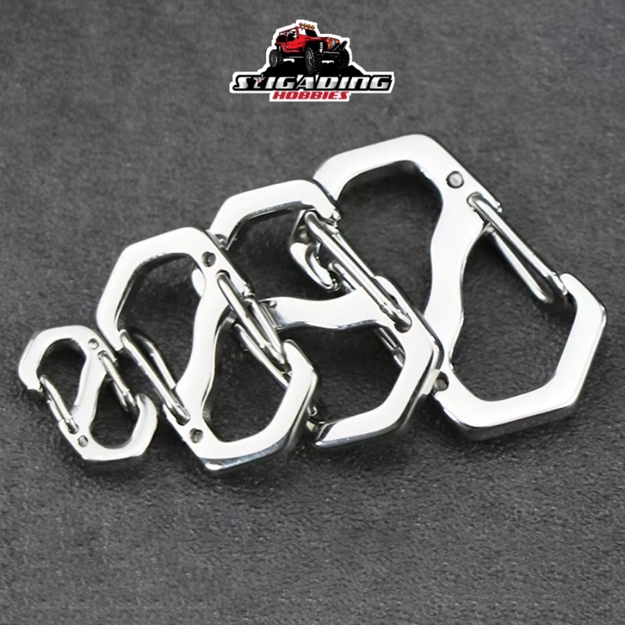 Carabiner S Biner Mini Stainless Steel Recovery RC Adventure