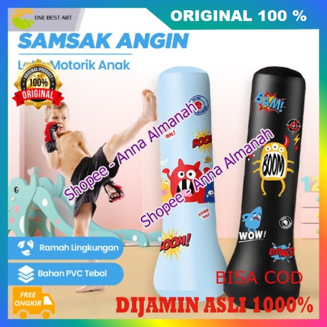 Standing Boxing Samsak Standing Samsak Tinju Boxing Ball Samsak Tinju Anak Inflatable 100% ASLI ORI