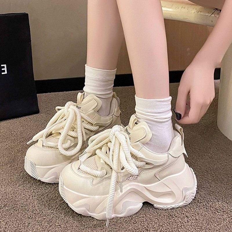 [SatuPusat27] PROMO Sepatu Wanita Tali Keren Kekinian Sneakers Perempuan Kasual Import Sepatu Sneake