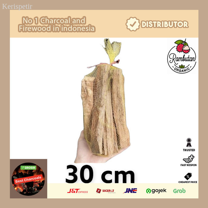 

Kayu Bakar 30cm 1Kg Rambutan Smoke Wood Chips Pellet Premium Quality - Panjang 30 Cm, Kayu Rambutan murah laris