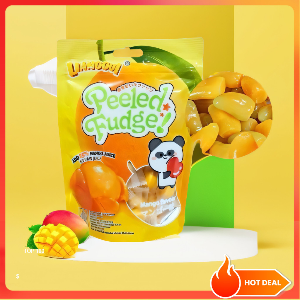 

[Jaminan kualitas]HALAL LIANGGUI Peeled Fudge 108g Permen Lunak Viral Aneka Permen Rasa Buah Mangga Jeruk & Strawberry (Halal) Pesta makanan fruity Permen