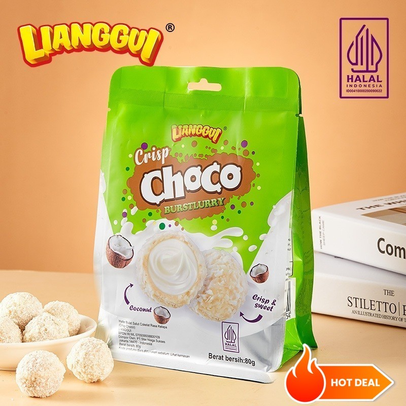

[Makanan ringan cokelat santai] [Mendukung COD] Menjual panas LIANGGUI Burstlurry Choco Chocolate Flavour Crisp CHOCO Wafer Salut Snack Wafer Choco Ball Bola Coklat Rasa Coklat Snack Halal OATMEAL Oatmeal Crispy Taste Original & Chocolate flavour