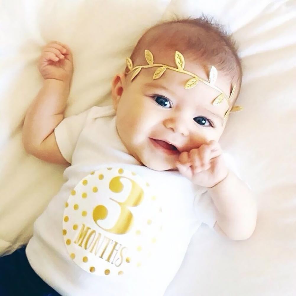 

12pcs Memory Monthly Stickers with Wide Scope of Application Simplicity Pregnant Women Newborn Baby Milestone Photo Props