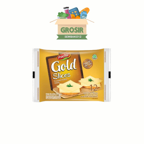 

Prochiz Gold Slices 12s Keju Cheddar