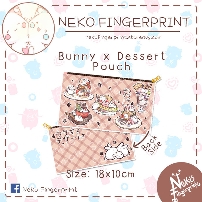 

[BEST] Bunny x Dessert Pouch / Tempat Pensil