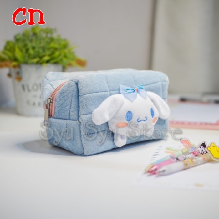 

Best[Promo] Pouch Tempat Pensil Serbaguna Boneka My Melody Kuromi Cinnamoroll Pom - Cinnamoroll