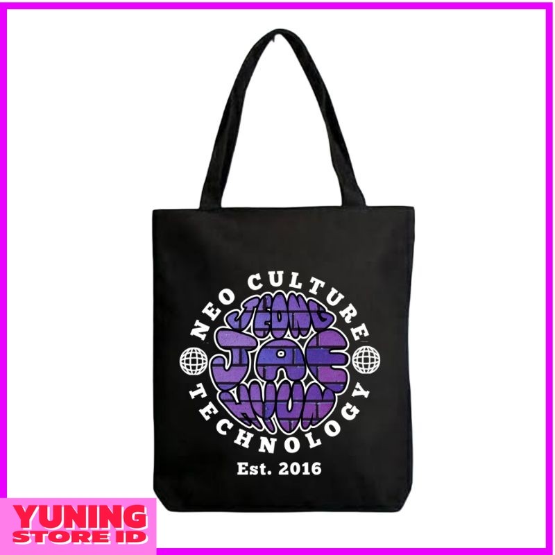 YSID Totebag Nct Jaehyun Purple Block Texture Streetwear