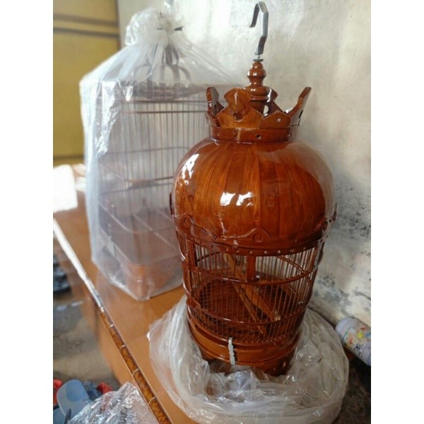 sangkar kandang kurungan perkutut full kayu jati,, finising istimewa standar mebel jepara IL