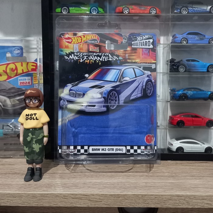 HOTWHEELS BIB ZAMAC BMW M3 GTR (E46) Need For Speed Most Wanted Boulevard HW CUSTOM BLISTER CARDED