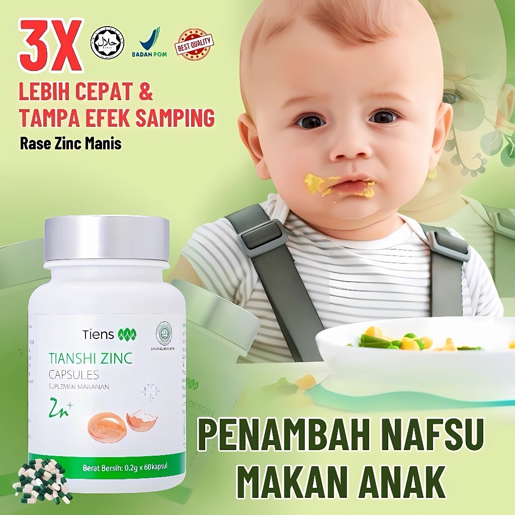 Vitamin Anak & Bayi Penambah Nafsu Makan Berat Gemuk Badan Kecerdasan Otak Daya Tahan Tubuh Tiens Bp