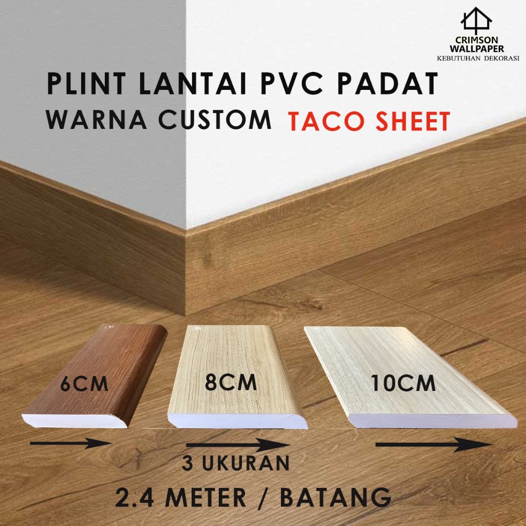 jh85tf PLINT FULL PVC PADAT | LIST PLINT LANTAI TACO  | PLIN LANTAI PADAT PVC | LIST LANTAI PVC SOLI