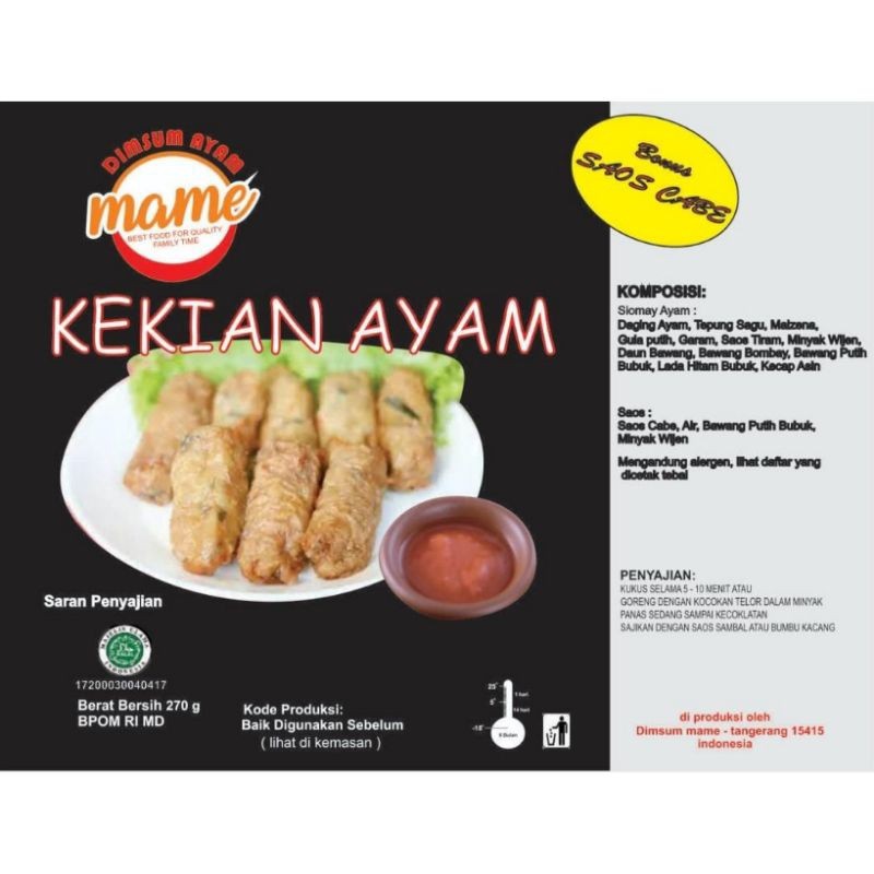 

Kekian/Kekian Ayam/Lumpia Dimsum/Dimsum/Lumpia/Lumpia ISI Dimsum