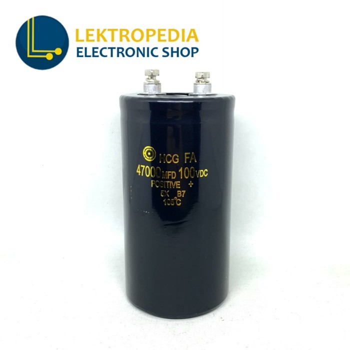 PART Elco 47000uf 100v HCG 47000 uf mikro 100 v volt Elko 100volt kapasitor