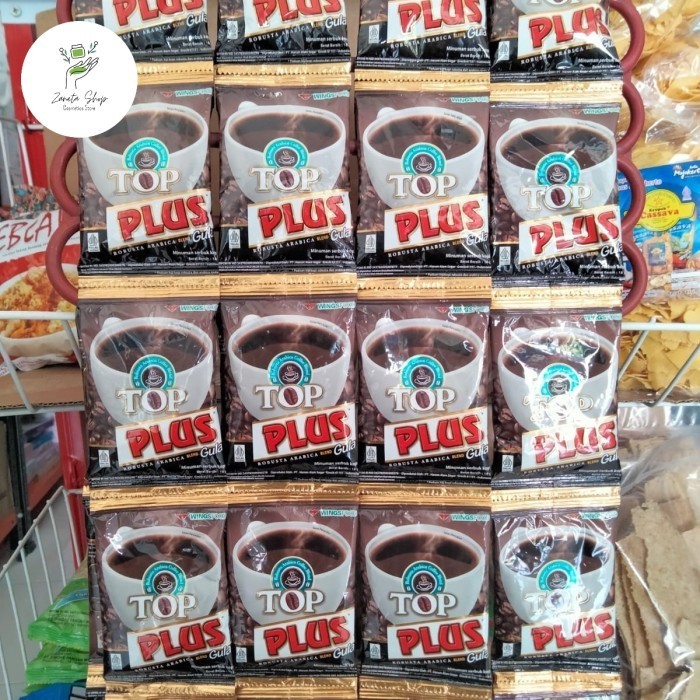 

40 PCS / 4 RENCENG COFFEE KOPI TOP PLUS GULA PAKET HEMAT MURAH