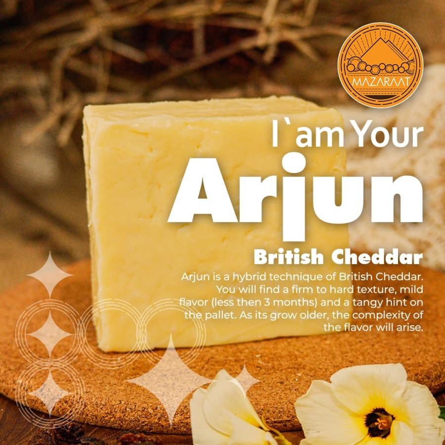 

Keju Arjun (Cheddar Organik) Mazaraat - 200 gram