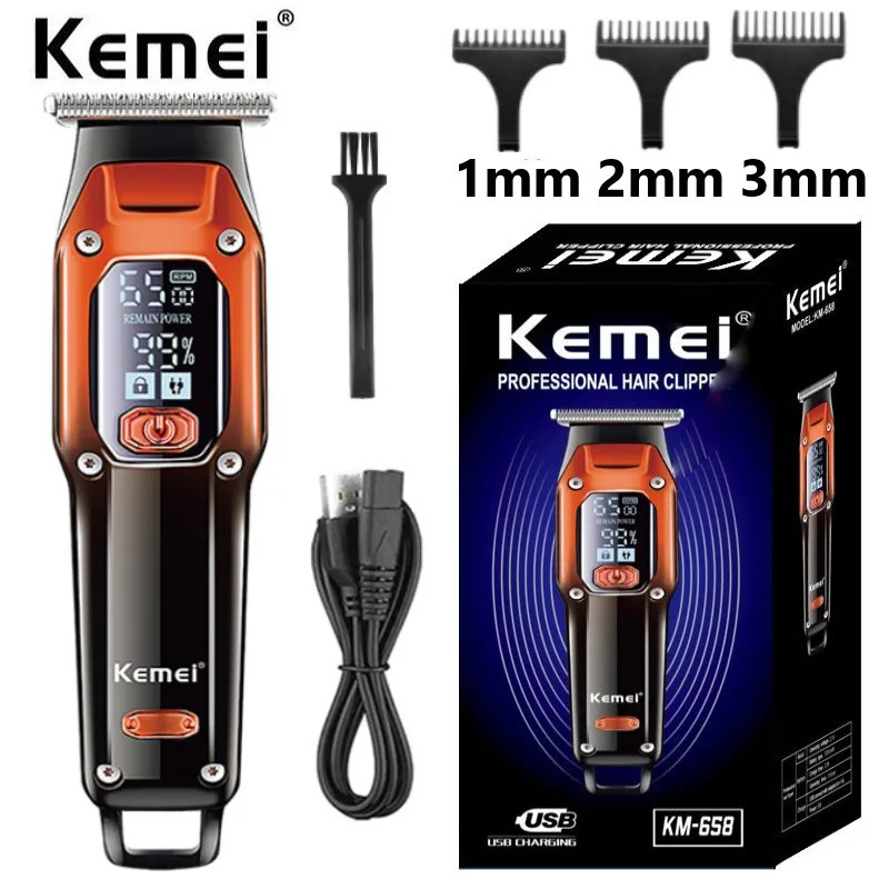 Kemei KM-658 Electric Hair Clipper Trimmer 7000RPM 600MAH Cukur Rambut KM 658 KM659