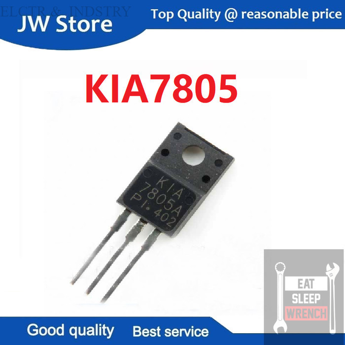 KIA7805 KA7805 KIA KA 7805 TO-220 aneka IC Mosfet dan Transistor