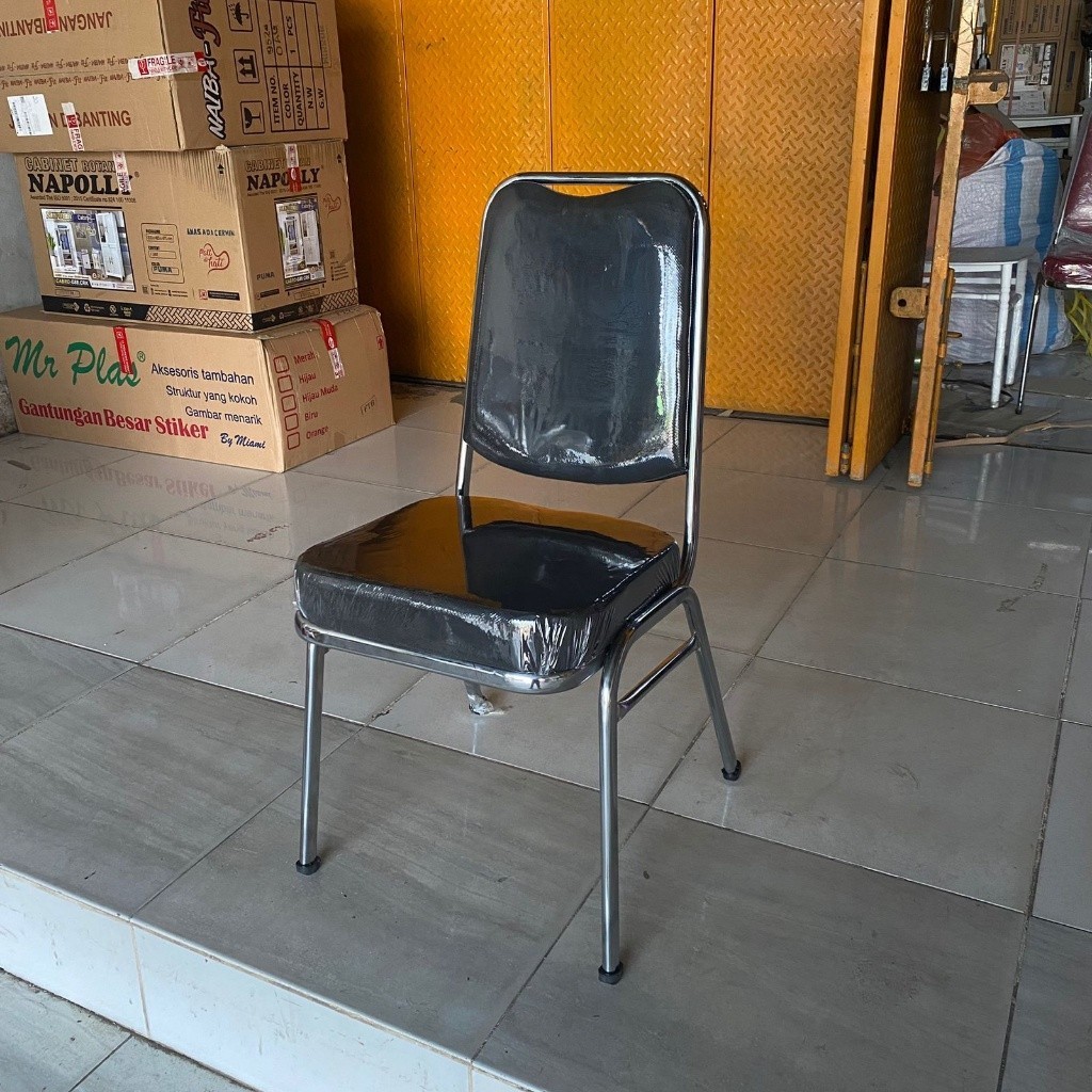 KDM 102 - Kursi Susun Kingdom / Kursi Susun Metal Chroome / Kursi Pesta / Kursi Kantor / Kursi
