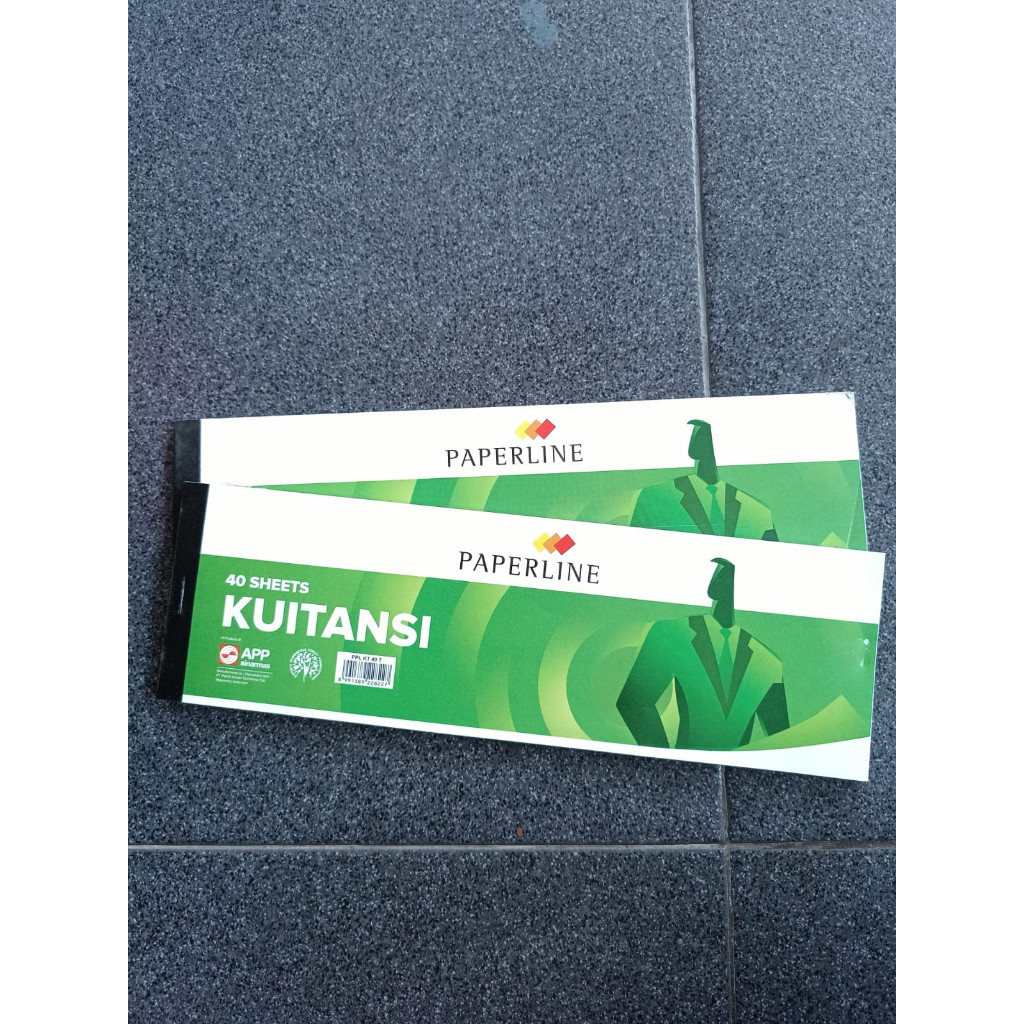 

NOTA KUITANSI HIJAU BESAR 40 LEMBAR MEREK PAPERLINE PPL KT 40 T 1 PCS