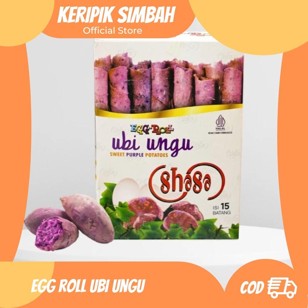 

Eggroll Ubi Ungu isi 15-20 Stik/Eggroll/Eggroll monde/wafer roll asli Jogja Camilan Cookies Food Manis