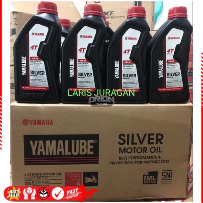 Yamalube silver 800 ml.. Oli motor yamalube silver 1 dus 24 botol Ori
