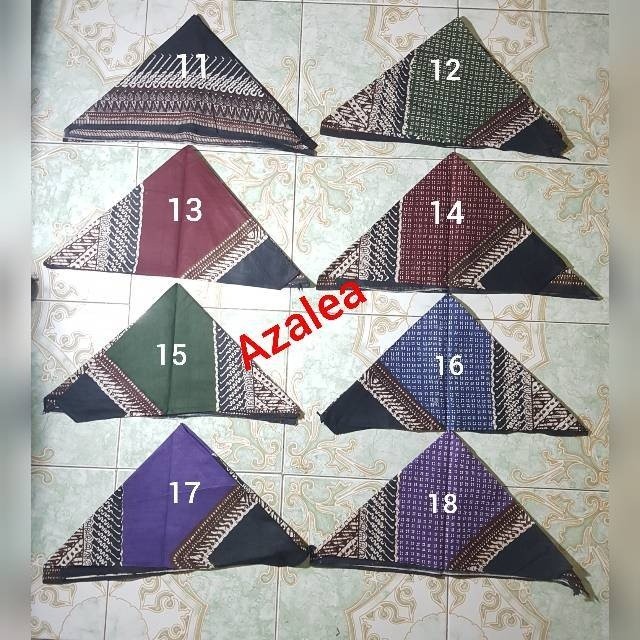 Iket Batik Udeng Jawa Segitiga - KAIN IKAT UDENG IKET BATIK MOTIF KHAS TERLENGKAP SEGITIGA - Iket Bl