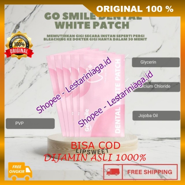 Dental White Patch Instan Bleaching Pemutih Gigi Untuk Memutihkan Dengan Glycerin Menthol Dan PVP BP