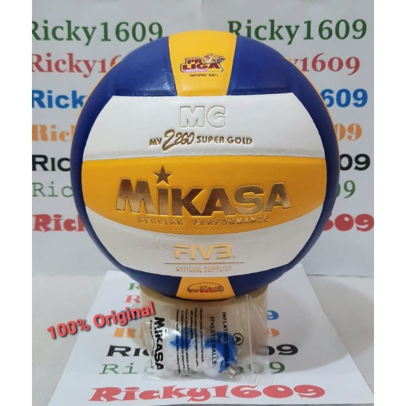 BOLA VOLLY MIKASA MV 2200 SUPER GOLD / VOLLY MIKASA MV 2200 Z SUPER GOLD - BOLA VOLI MIKASA MV 2200 