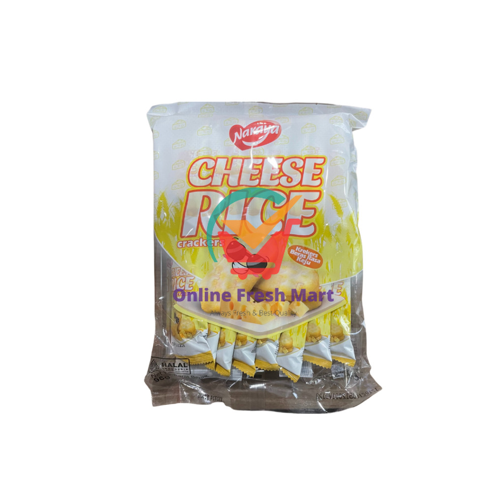 

Naraya Cheese Rice Crackers 96g isi 16 pcs - Online Fresh Mart Denpasar