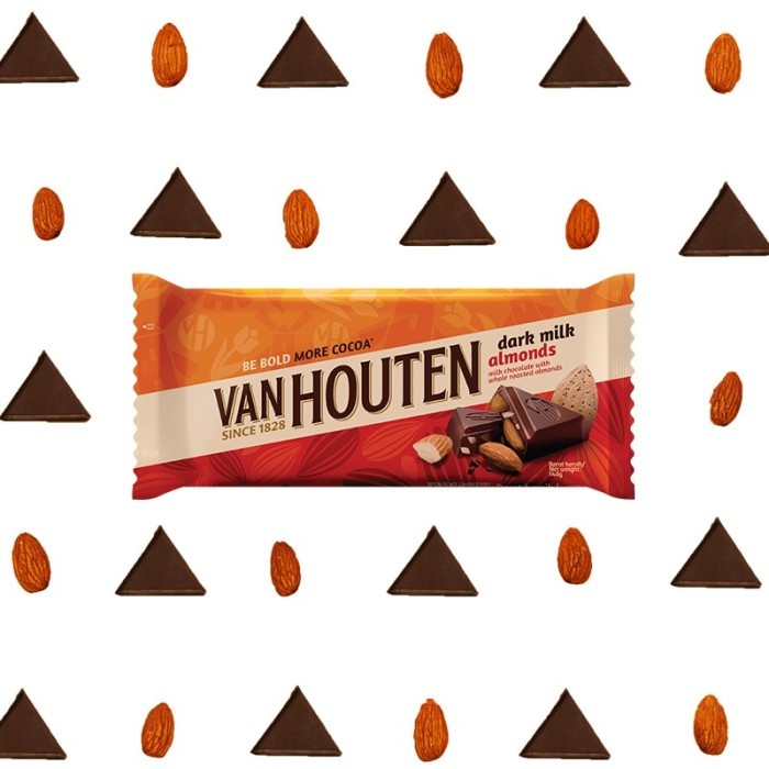 

Van Houten Dark Milk Almond 140 g