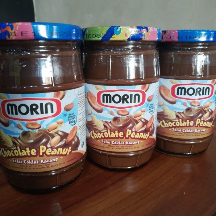 

[NEW] MORIN Selai Chocolate/Peanut Creamy/Peanut Chunky/Hazelnut 300gr - Chocolate
