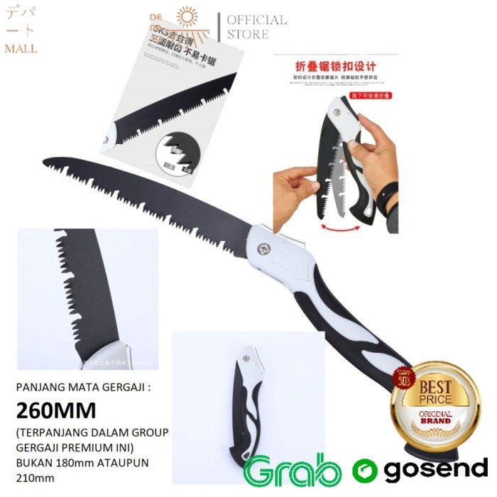 Gergaji kayu lipat otomatis Premium anti karat design jerman