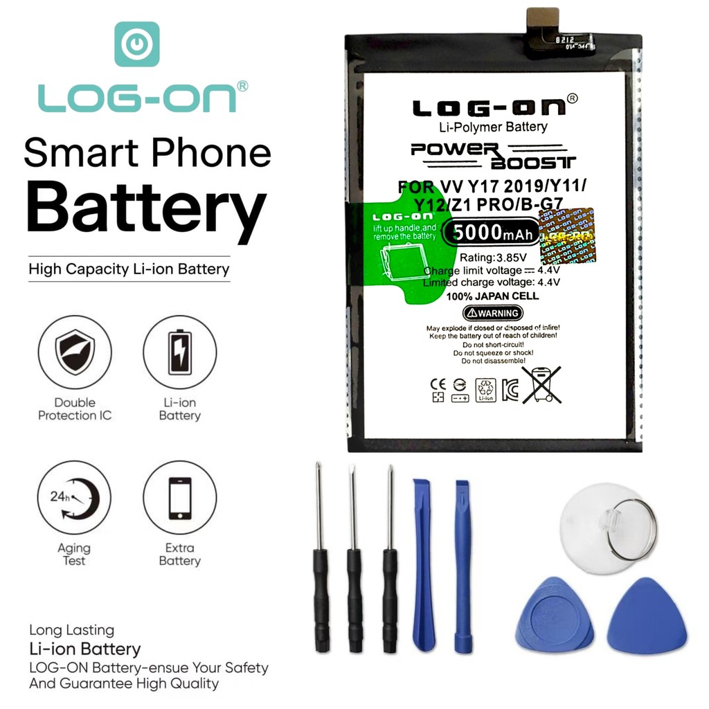 LOG ON BATERAI VIVO Y17/ y12 2019/y15 2019/z1 pro BATRE POWER BOOST BATTERY