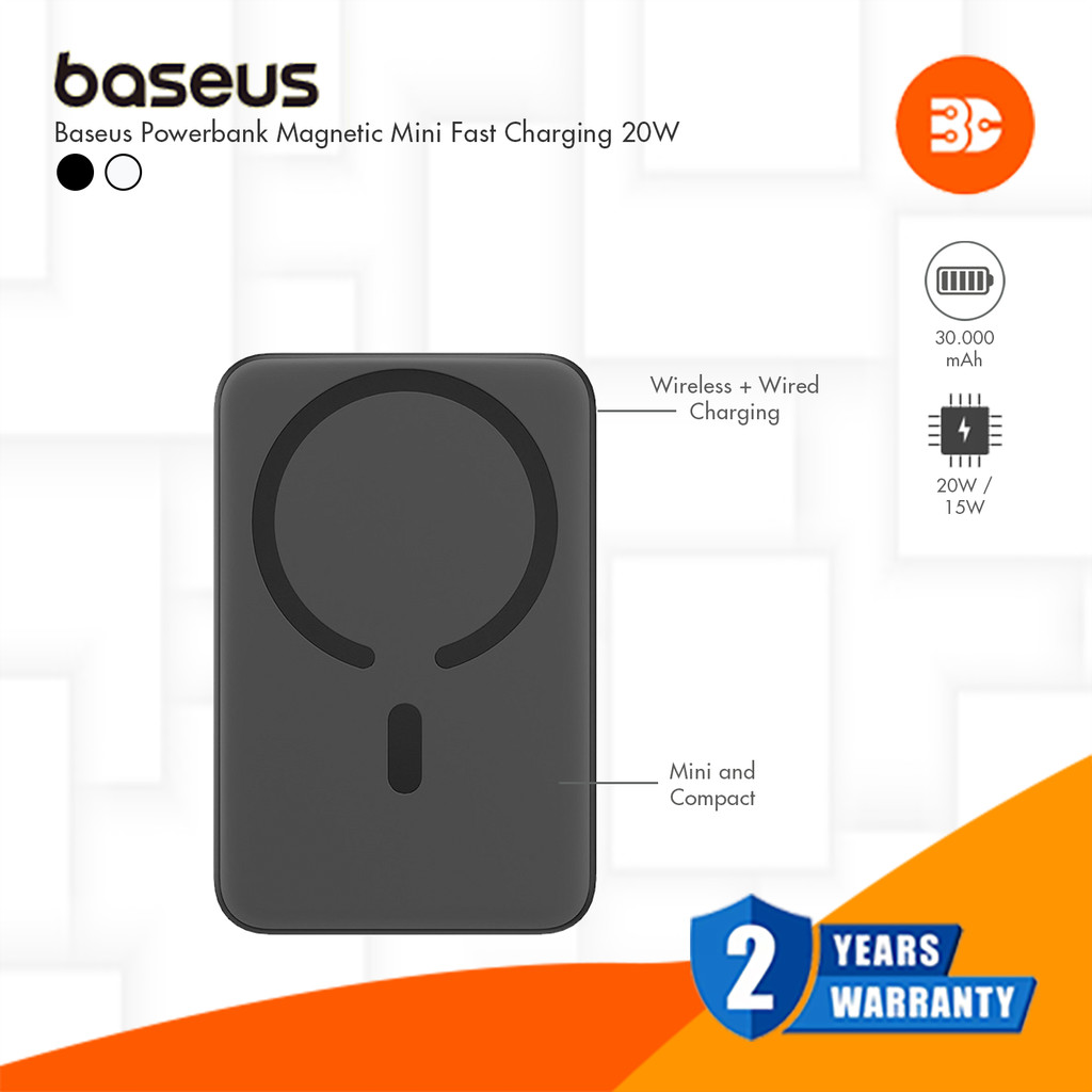 BASEUS Wireless Power Bank Magnetic Magsafe 20W Fast Charging