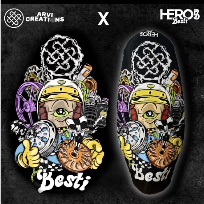 Sarung Jok Cover Seat Hero 57 Besti ARVI Vespa Nmax Aerox PCX Vario