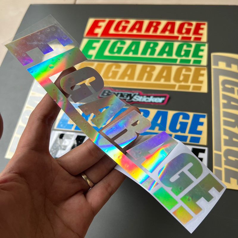 Stiker Sticker ELGARAGE cutting