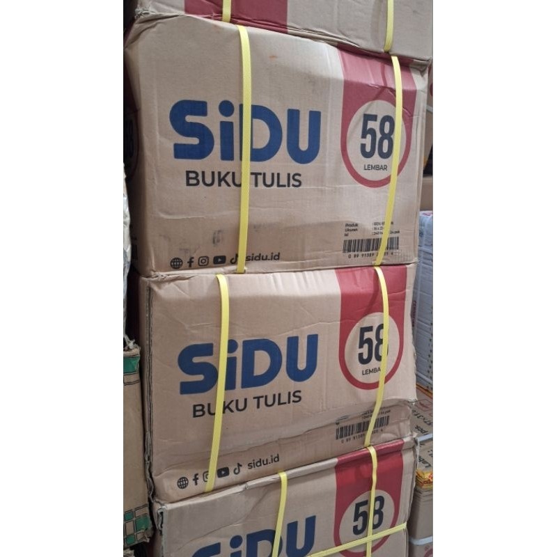 

JAMIN MURAH !!!( 24 Pak ) Buku Tulis Sidu 58 Lembar Kartonan(BISA LANGSUNG ORDER)