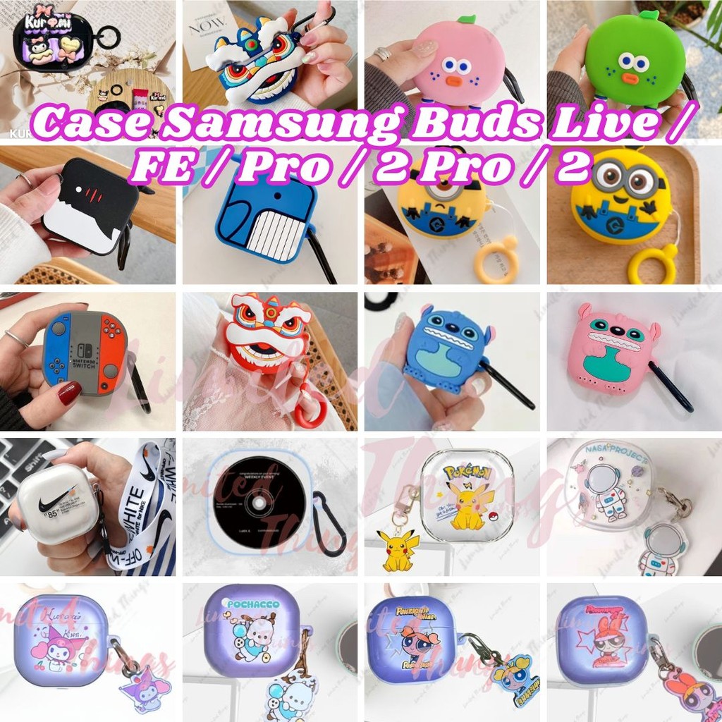 SOFT CASE Samsung Galaxy Buds 2 Buds Live FE Airbuds Pro 2 Buds 2 Case Kartun Lucu Character Cartoon