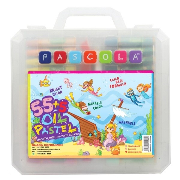 

oil pastel pascola 55 + 5 warna / crayon pascola 55 + 5 warnaCO
